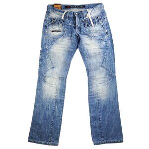 Cipo & Baxx Standard Jeans Button Fly Denim C513 Men's "31x32" Real 32x33 NWT